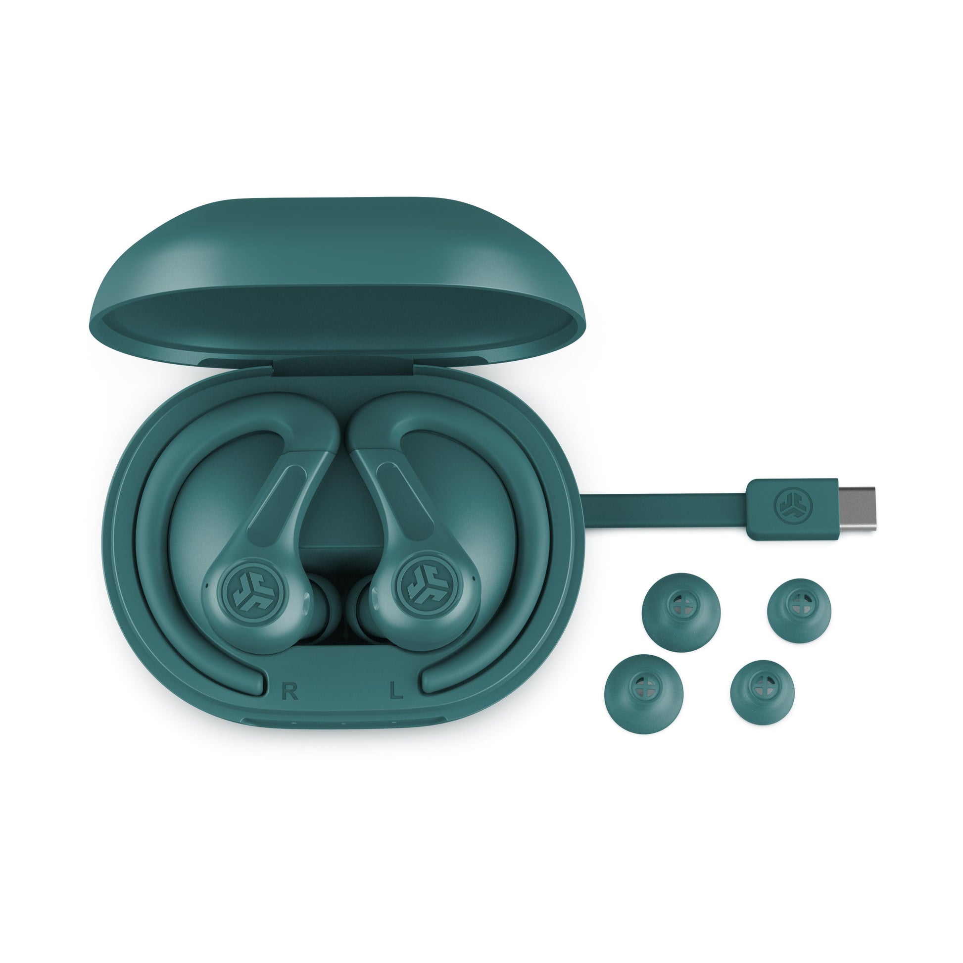 JBuds Air Sport ANC 4 Earbuds Teal 