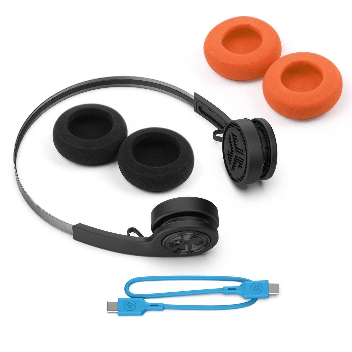 Rewind2 Wireless Retro Headphones Black