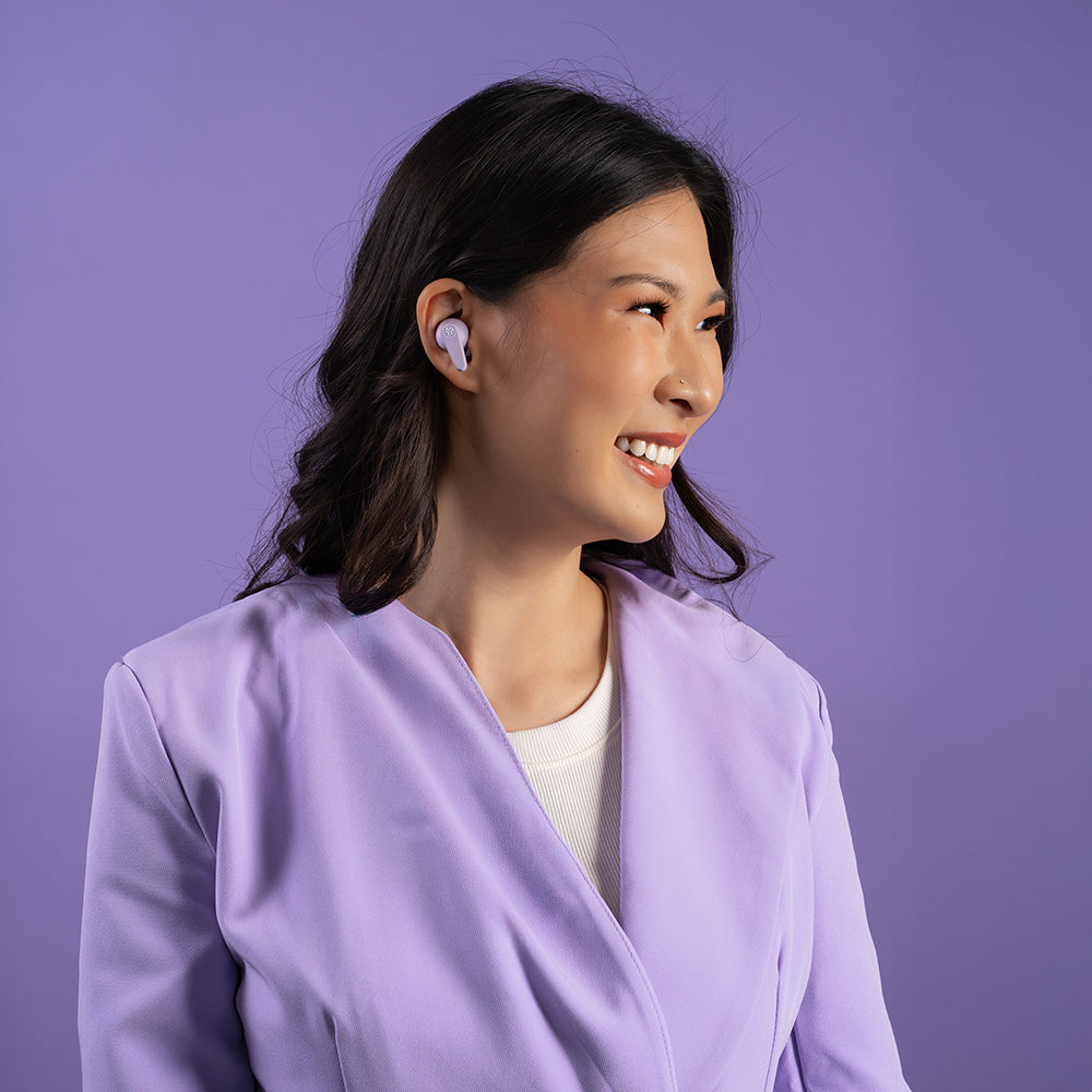 JLab Go Pods ANC Earbuds Lilac 