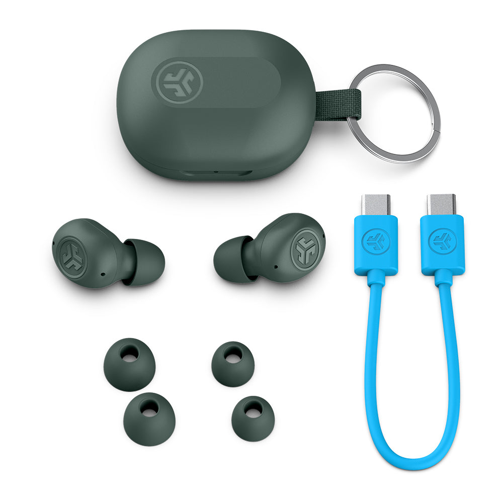 JLab JBuds Mini Earbuds Sage Gray 